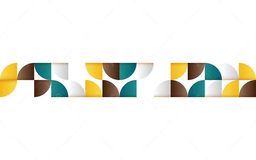 Fundo Branco Abstrato Geométrico de Meados do Século Ilustração Vetor EPS