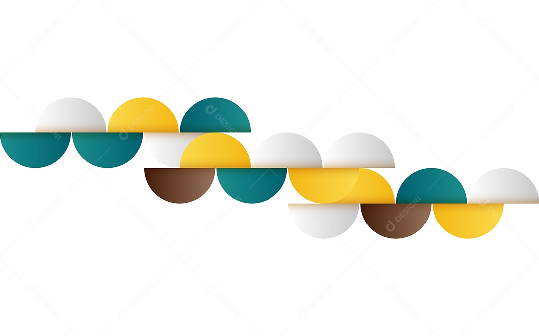 Fundo Branco Abstrato Geométrico de Meados do Século Ilustração Vetor EPS