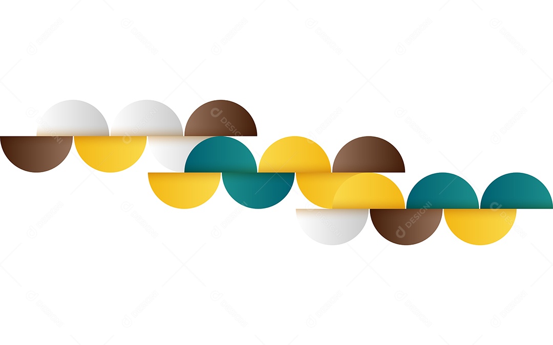 Fundo Branco Abstrato Geométrico de Meados do Século Ilustração Vetor EPS