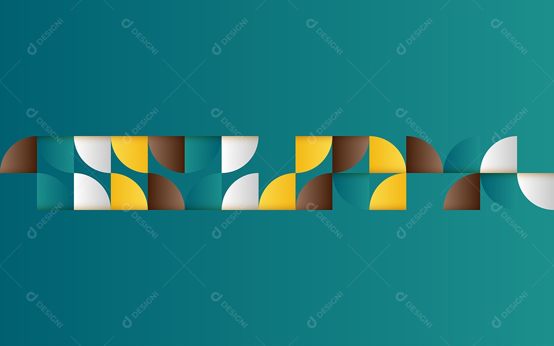 Fundo Abstrato Geométrico de Meados do Século Ilustração Vetor EPS