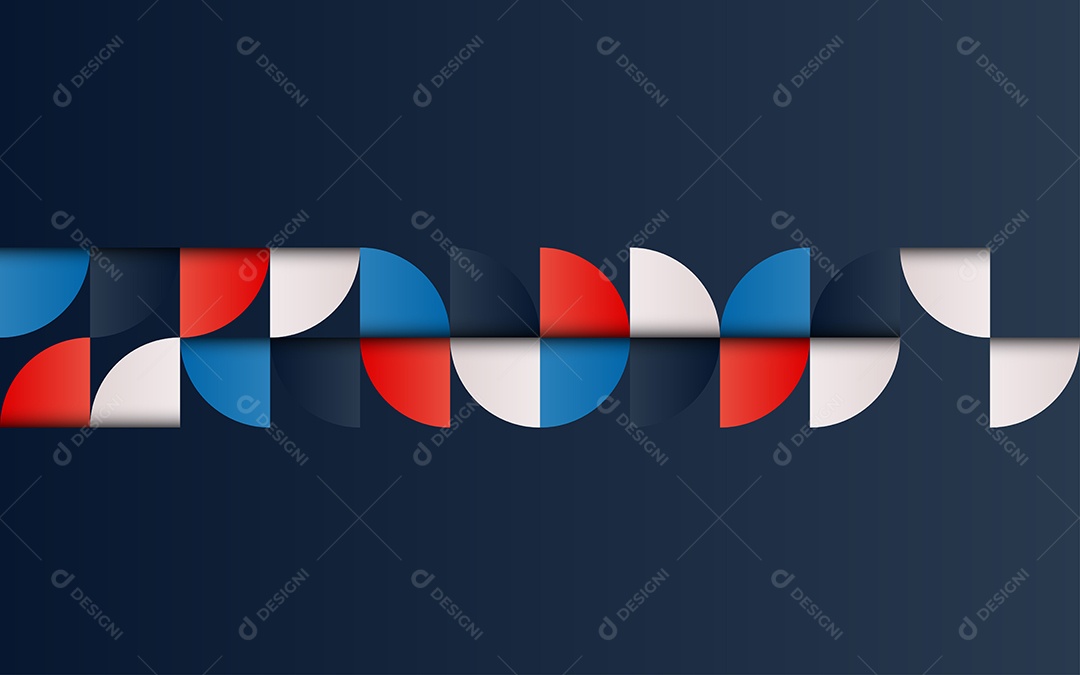 Fundo Abstrato Geométrico de Meados do Século Ilustração Vetor EPS