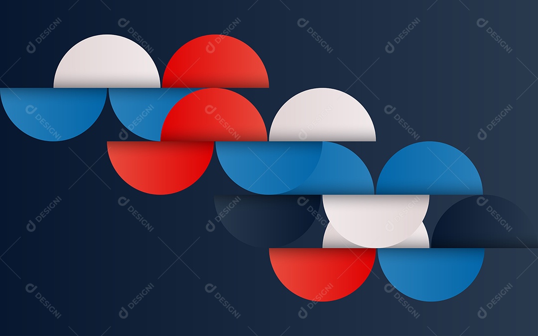 Fundo Abstrato Geométrico de Meados do Século Ilustração Vetor EPS
