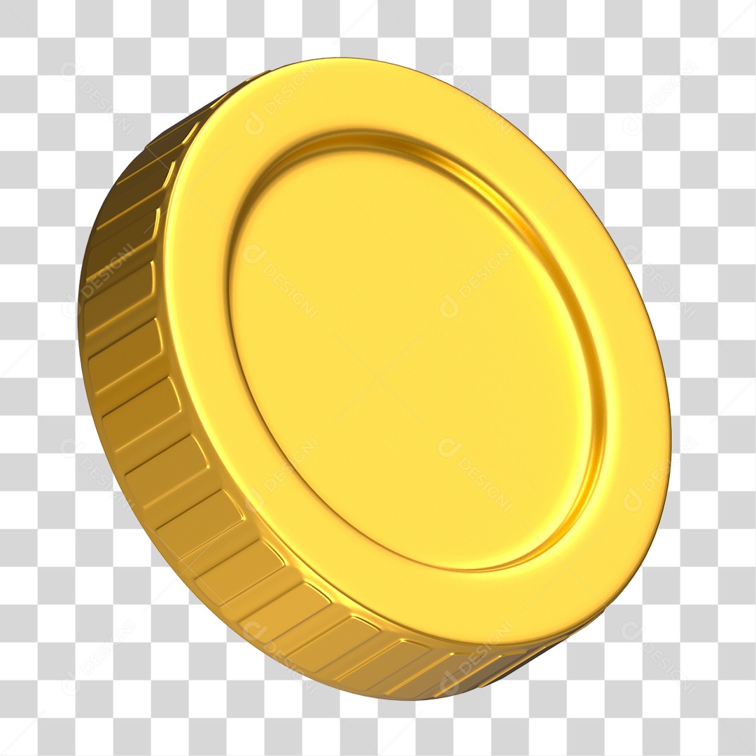 Moeda de Ouro PNG Transparente