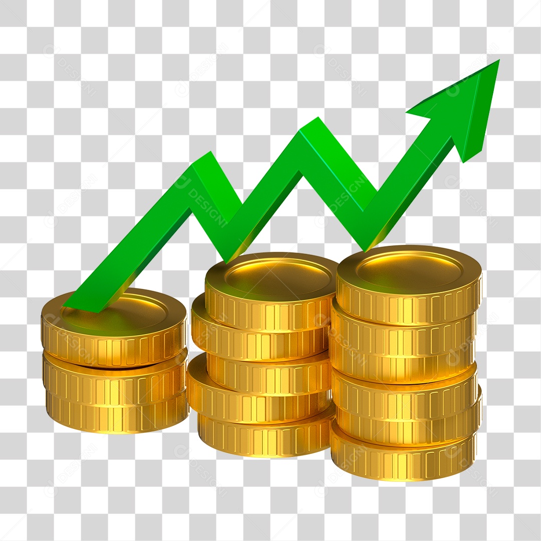 Ícone Moeda de Ouro PNG Transparente