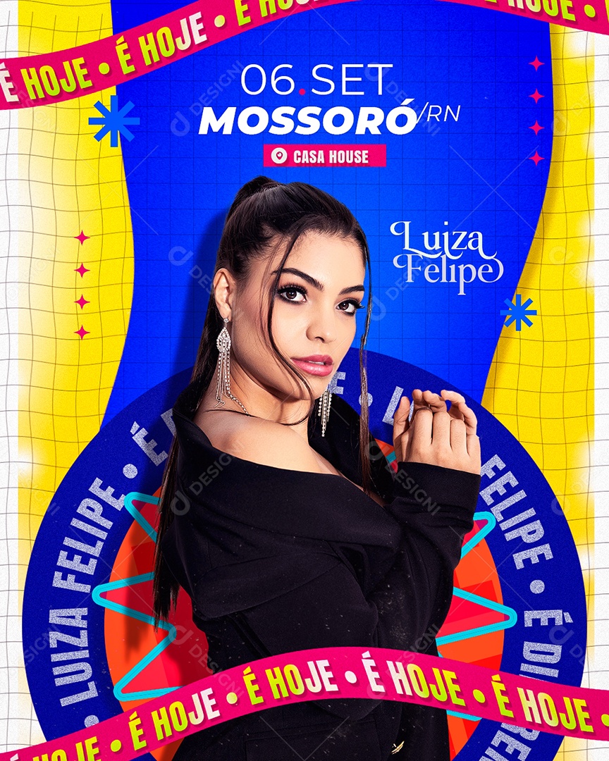 Flyer Agenda Luiza Social Media PSD Editável