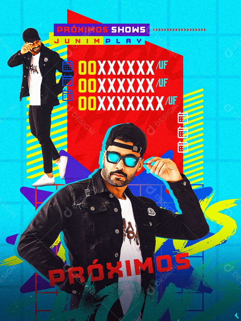 Flyer Agenda Próximos Shows Social Media PSD Editável