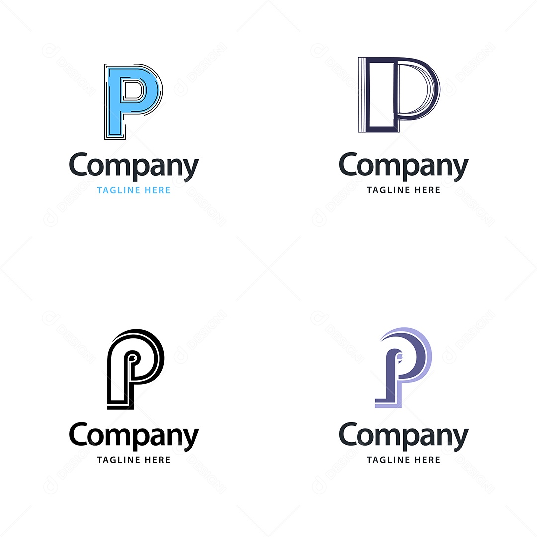 Pacote de Logotipo Letra  Ilustração Vetor EPS