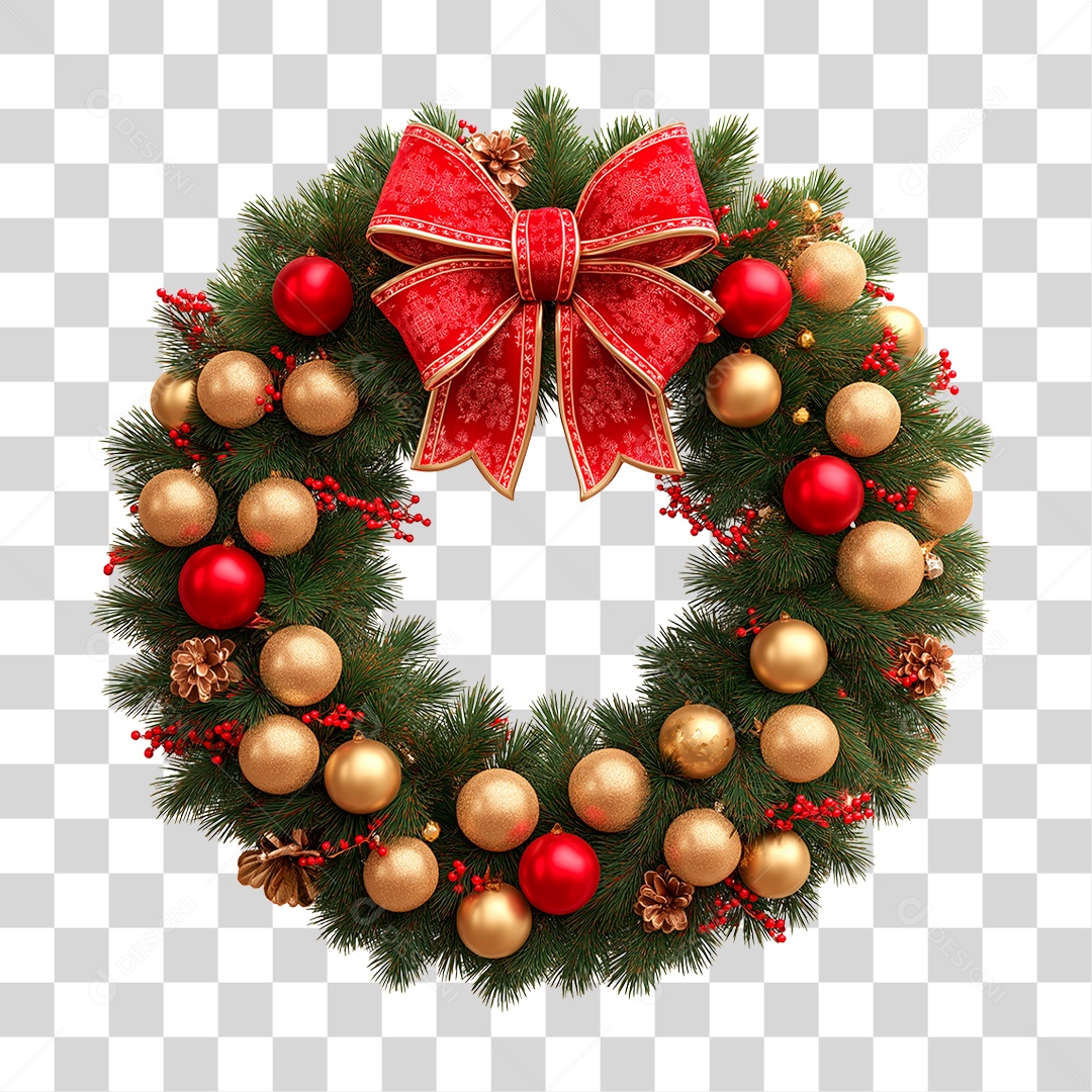 Guirlanda de Natal PNG Transparente