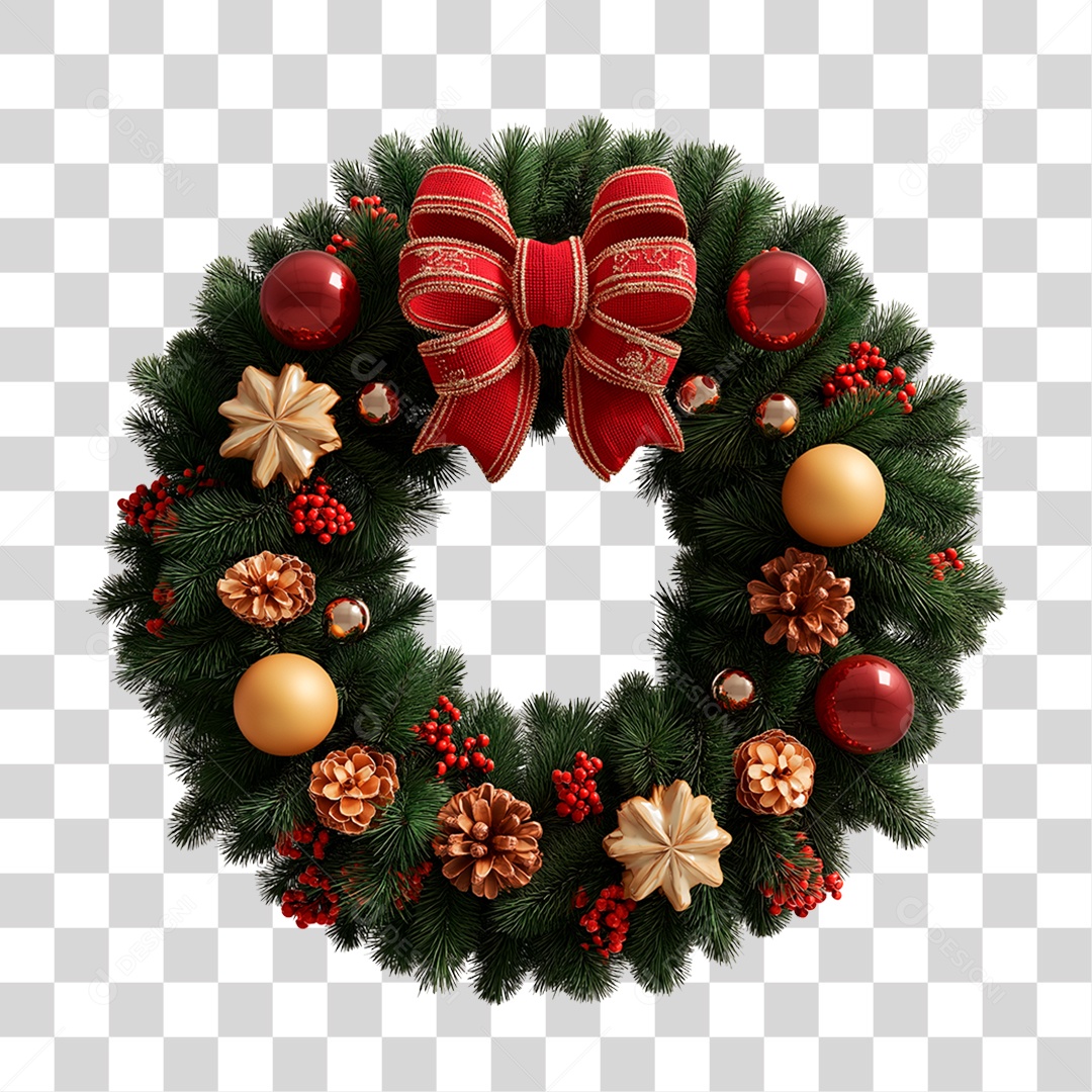 Guirlanda de Natal PNG Transparente