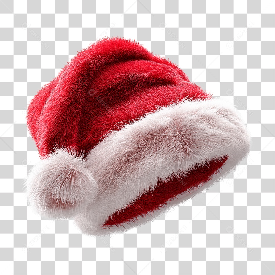 Gorro de Papai Noel PNG Transparente