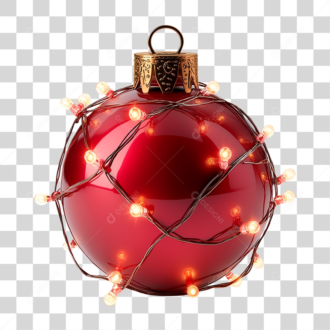 Bola de Natal PNG Transparente