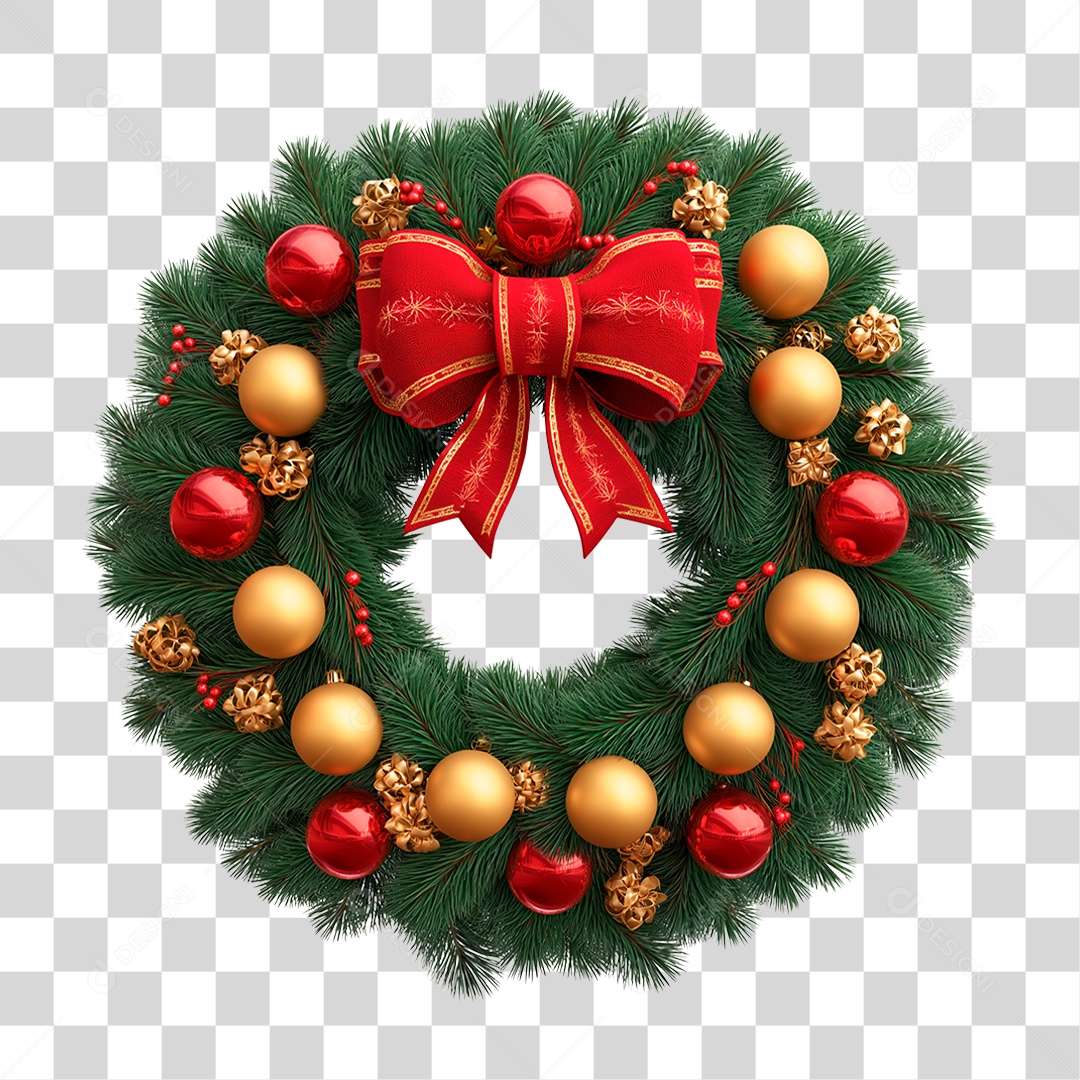 Guirlanda de Natal PNG Transparente