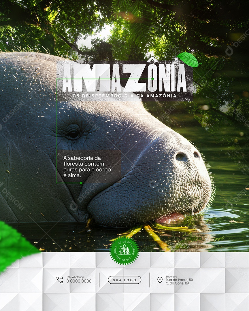 Dia da Amazônia 05 de Setembro Social Media PSD Editável