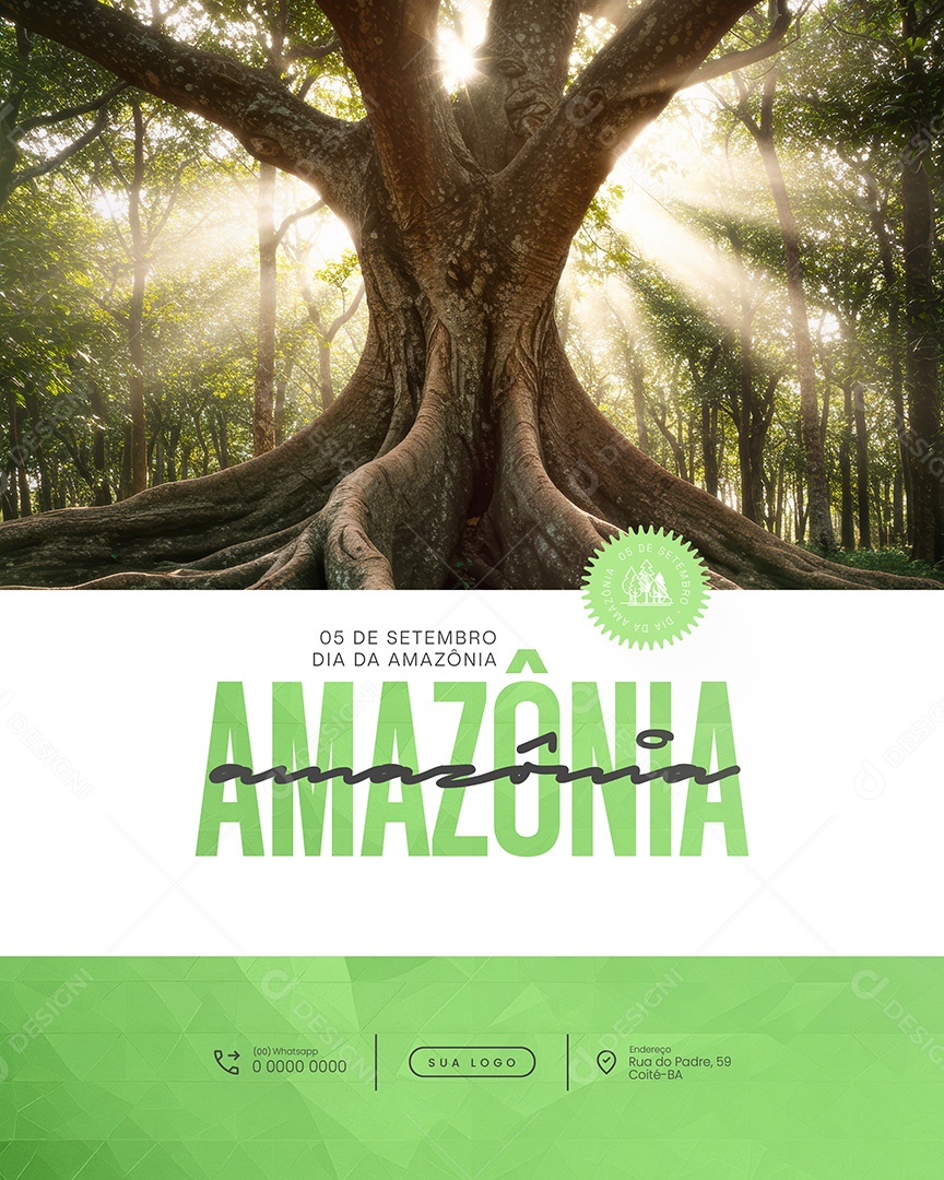 Dia da Amazônia 05 de Setembro Social Media PSD Editável