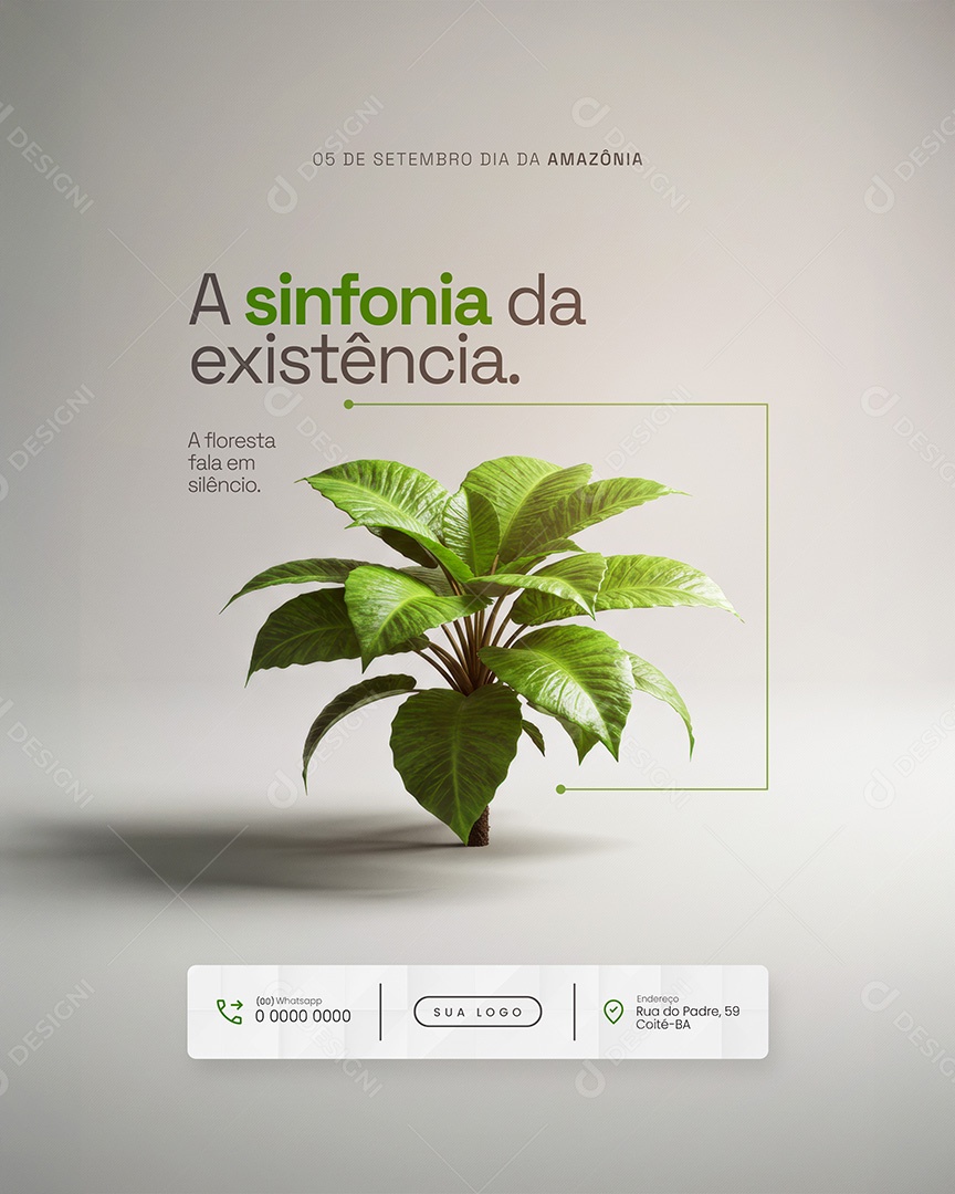 Dia da Amazônia 05 de Setembro a Sinfonia da Existência Social Media PSD Editável