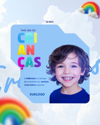 Feliz Dia das Crianças 12 de Outubro Social Media PSD Editável