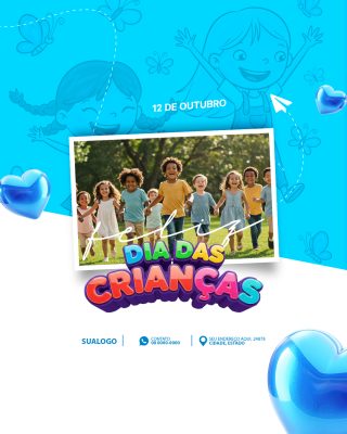 Feliz Dia das Crianças 12 de Outubro Social Media PSD Editável