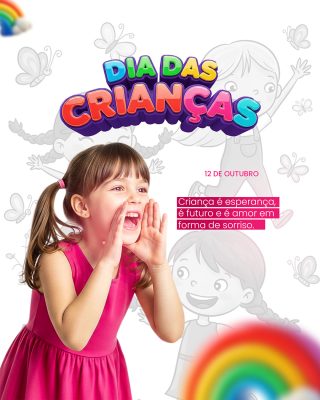 Feliz Dia das Crianças 12 de Outubro Social Media PSD Editável