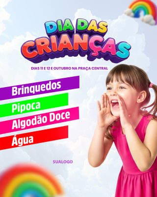Feliz Dia das Crianças 12 de Outubro Social Media PSD Editável