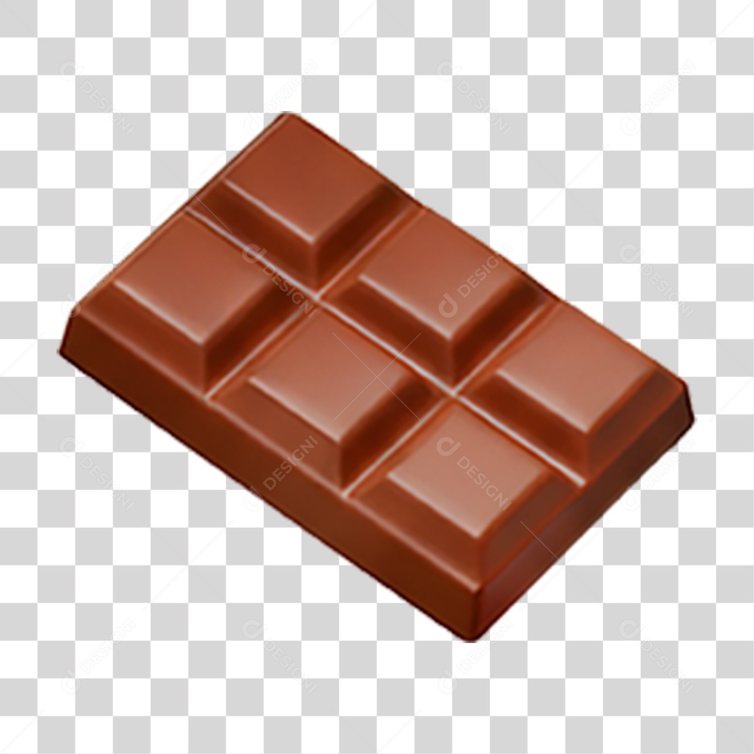 Barra de Chocolate PNG Transparente