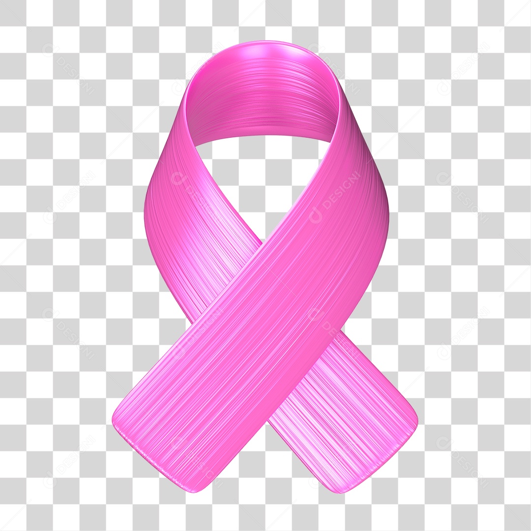 Laço Rosa de Conscientização PNG Transparente