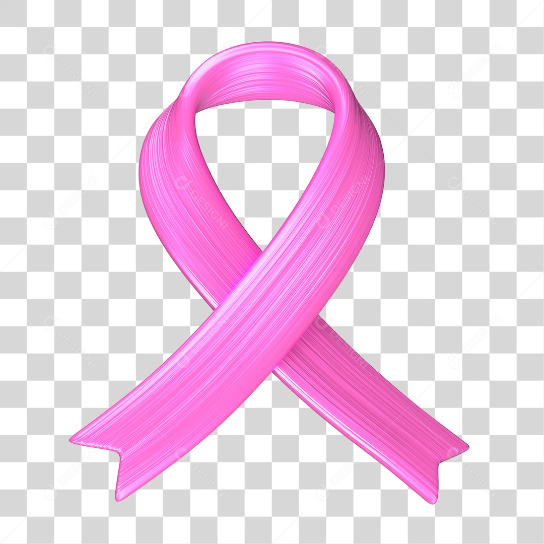 Laço Rosa de Conscientização PNG Transparente