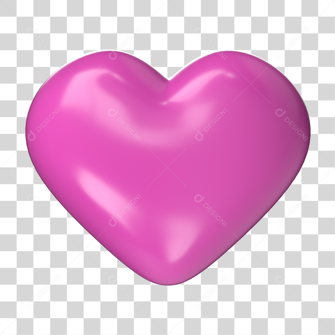 Elemento 3D Laço Rosa PNG Transparente