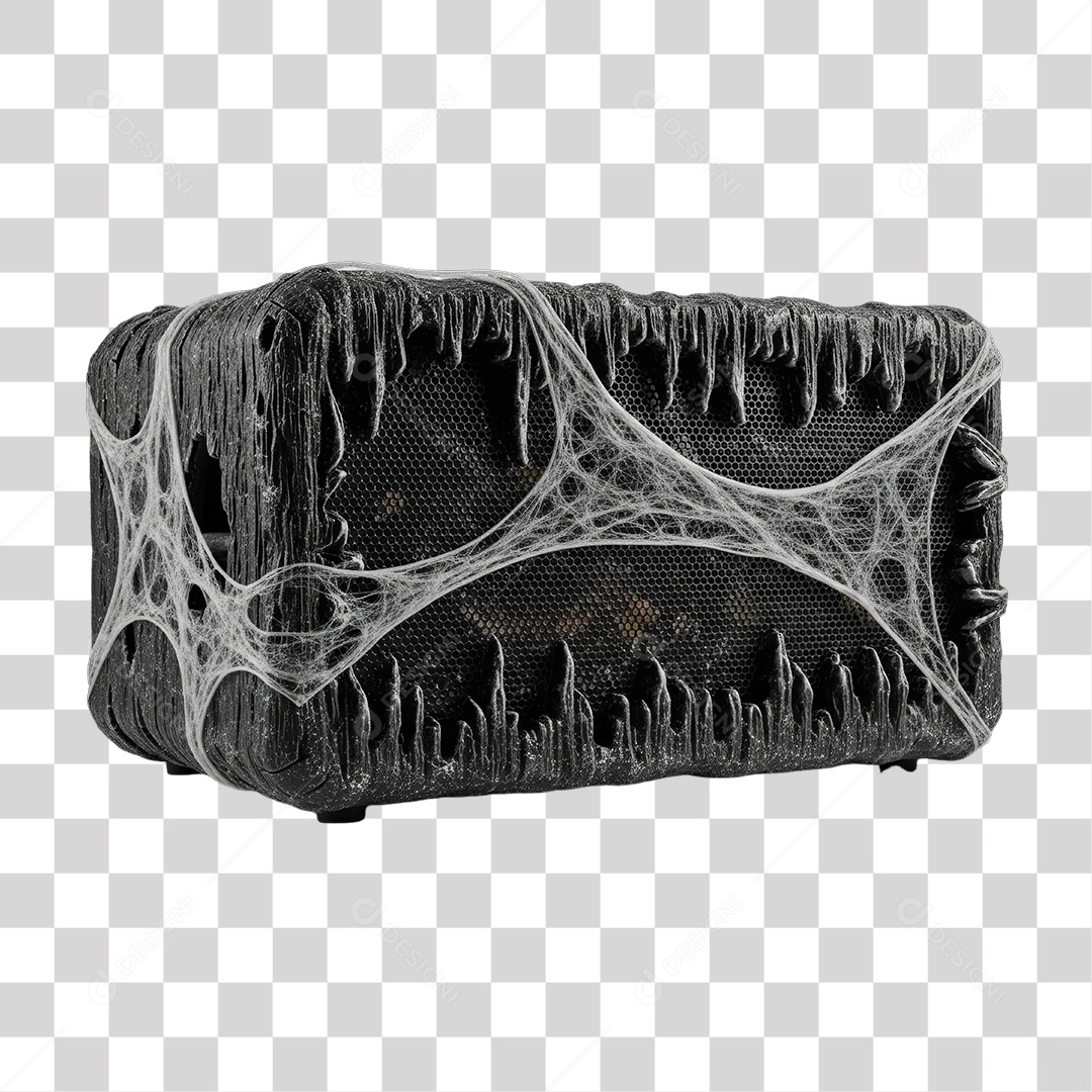 Caixa de Som Decoração de Halloween PNG Transparente