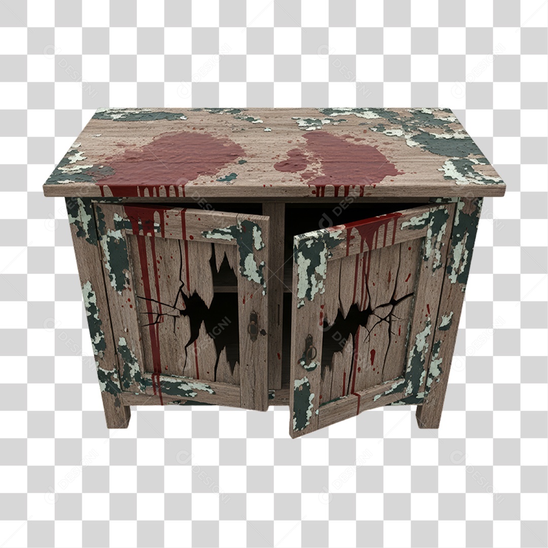 Armário Decoração de Halloween PNG Transparente