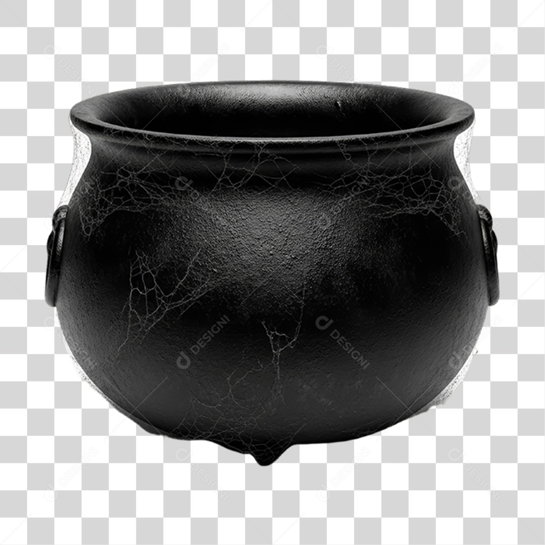 Caldeirão Decoração de Halloween PNG Transparente
