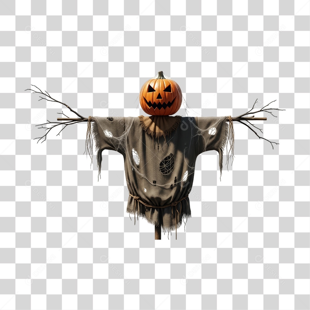 Espantalho Decoração de Halloween PNG Transparente