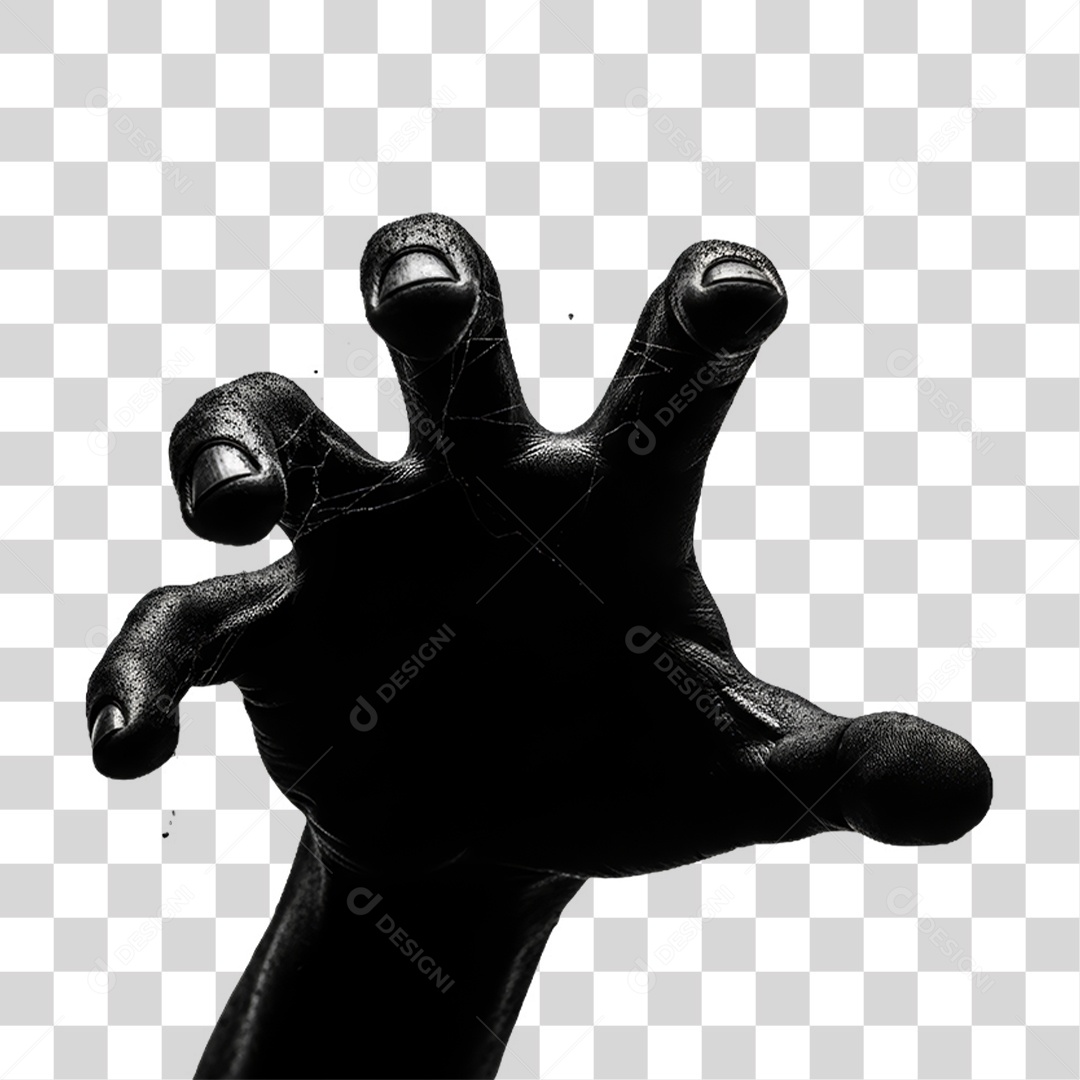 Mão Escura Decoração de Halloween PNG Transparente