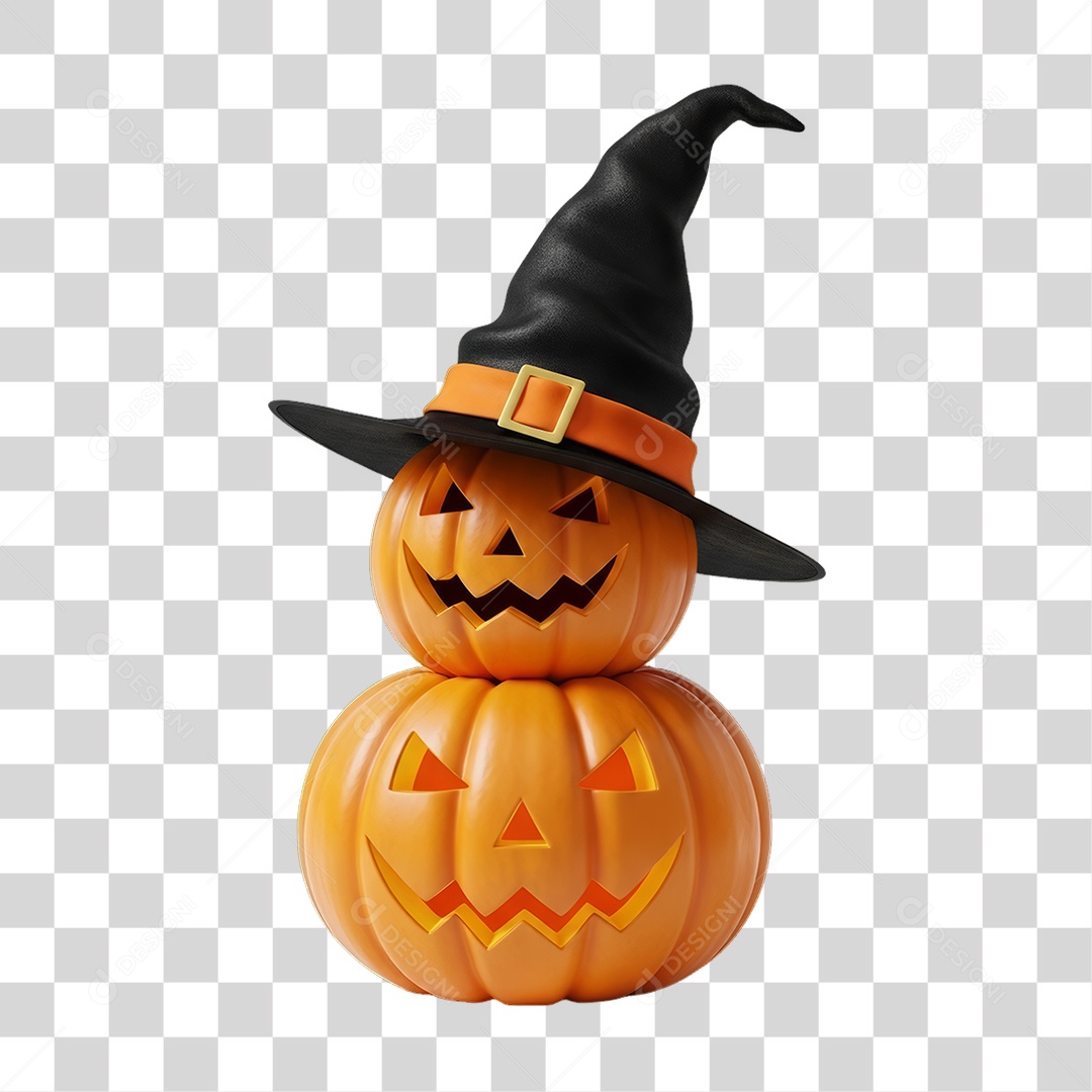 Abóbora Decoração de Halloween PNG Transparente