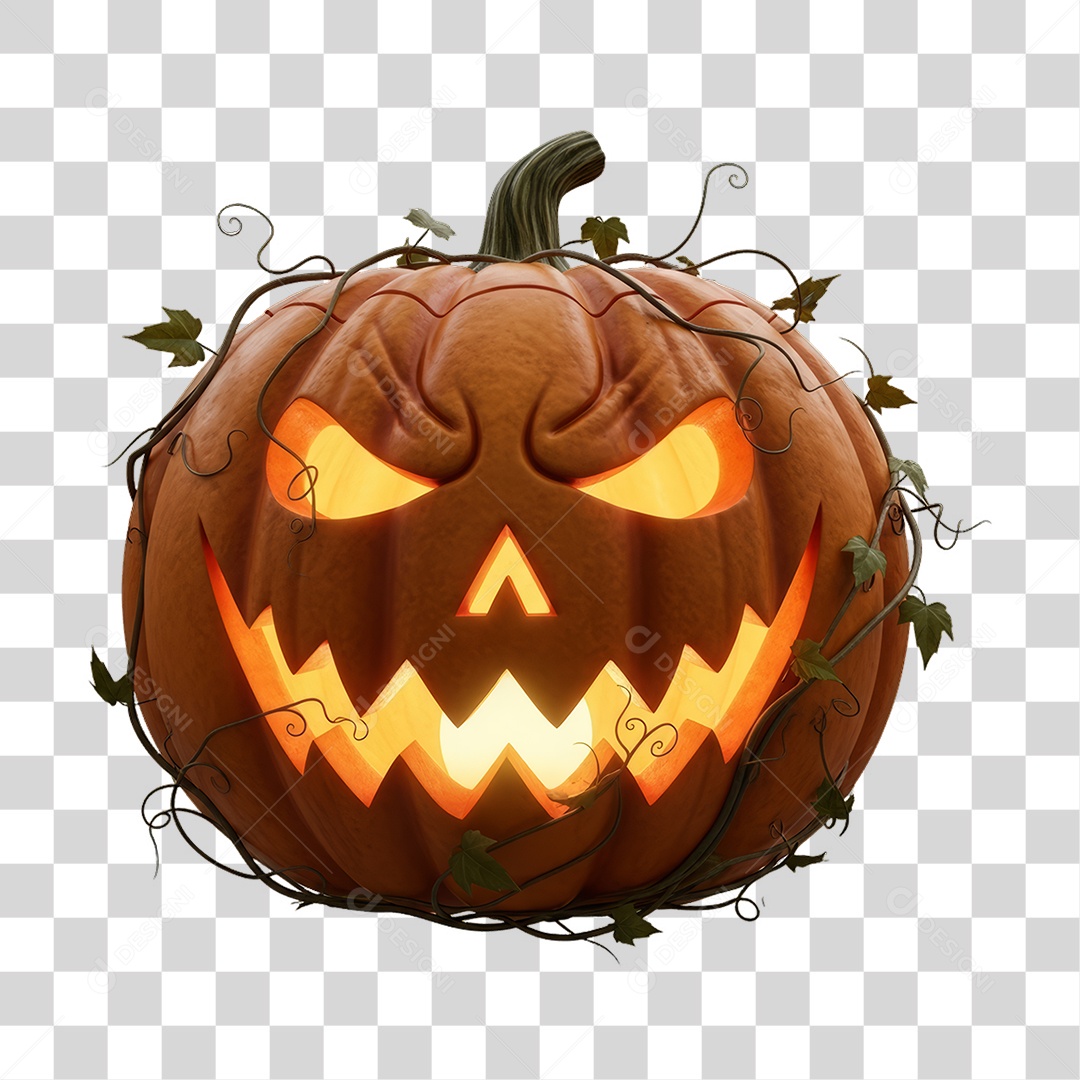 Abóbora Decoração de Halloween PNG Transparente