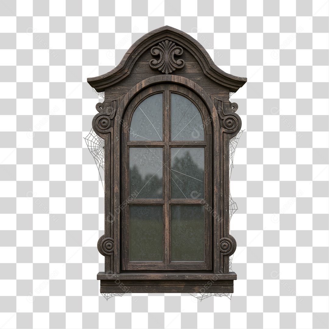 Janela Decoração de Halloween PNG Transparente