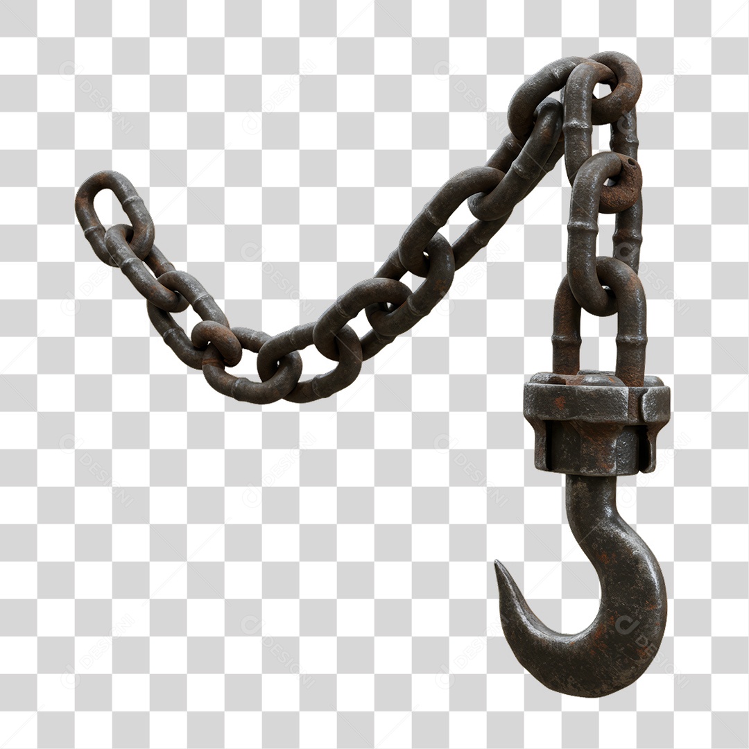 Corrente com Gancho Decoração de Halloween PNG Transparente