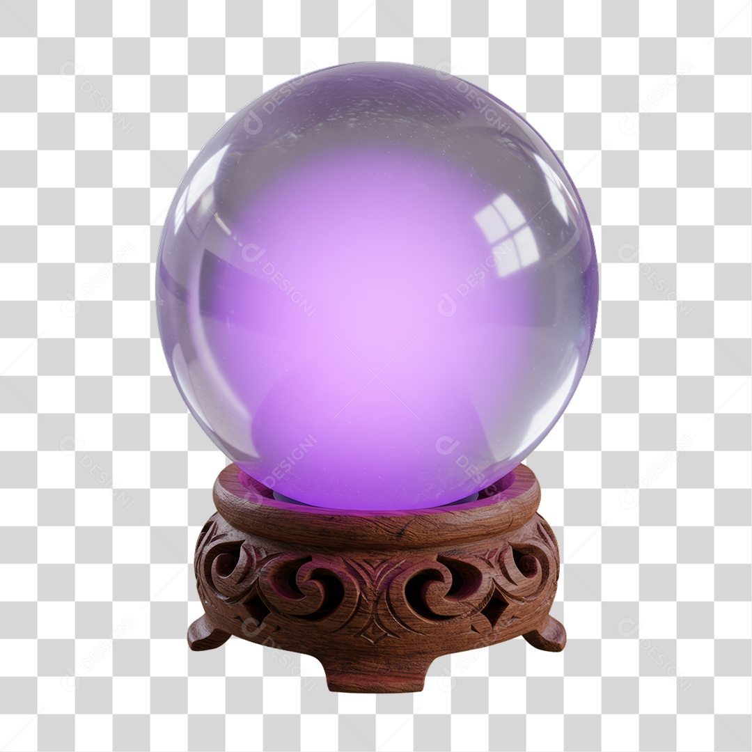 Bola de Cristal Decoração de Halloween PNG Transparente