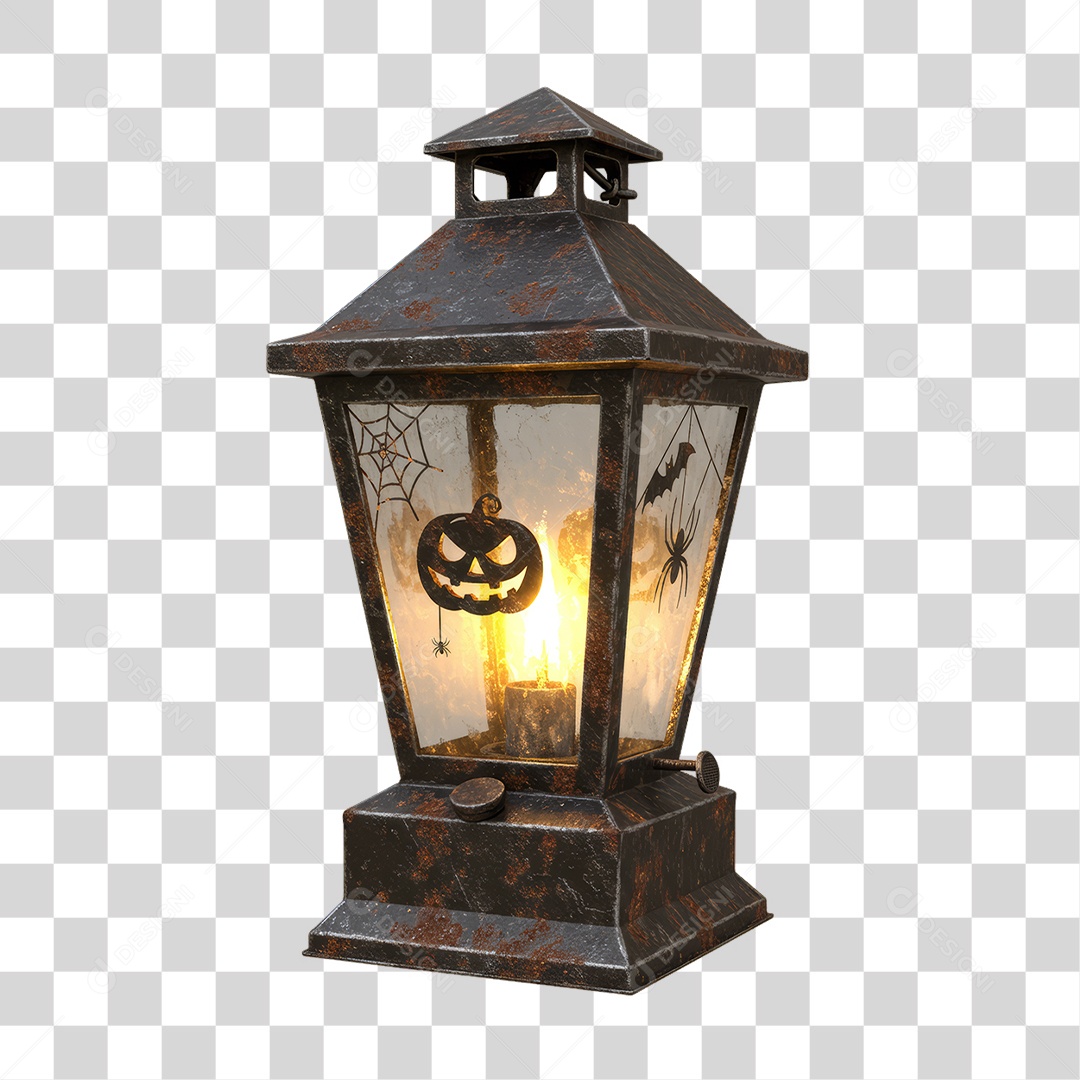 Lanterna Decoração de Halloween PNG Transparente