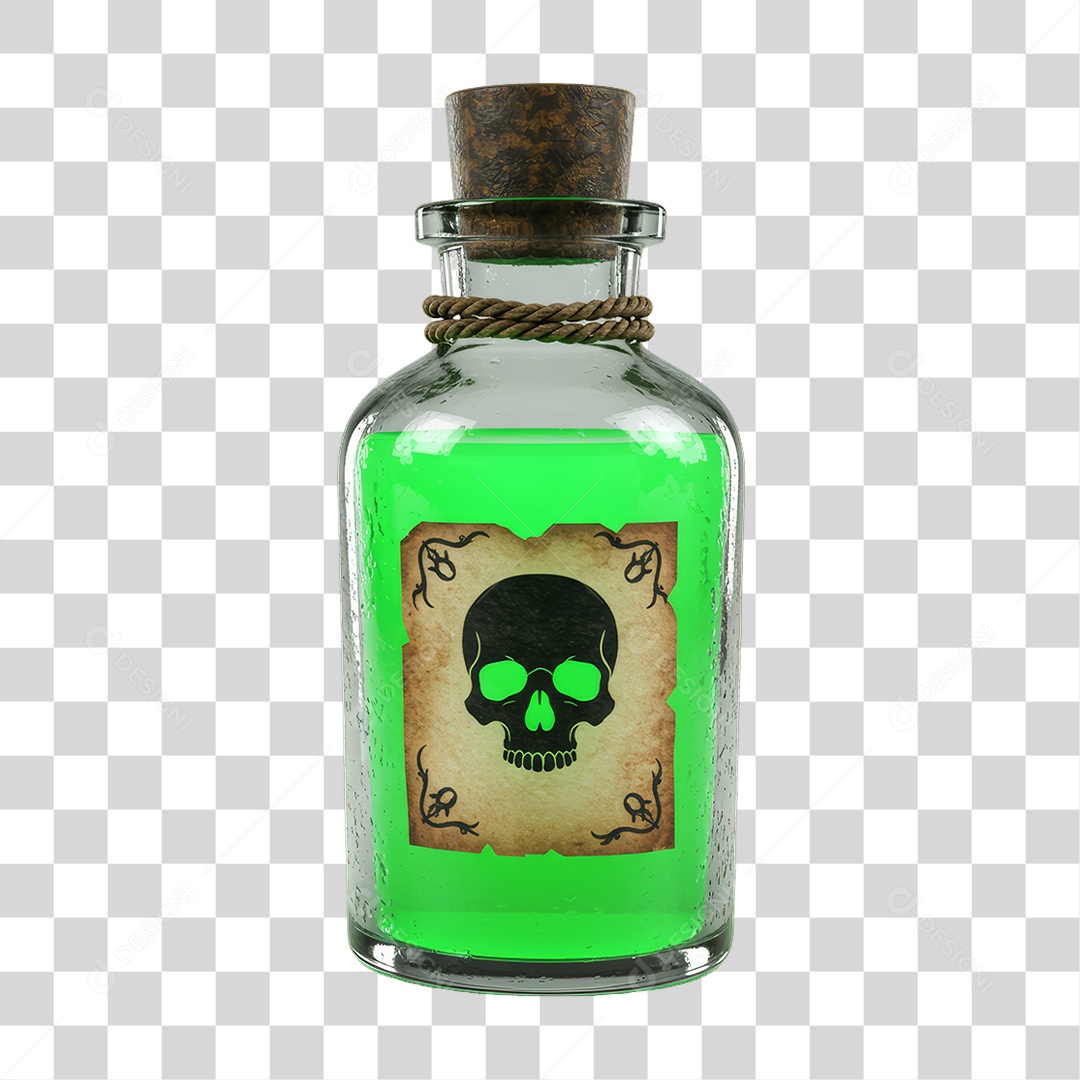 Pote de Veneno Decoração de Halloween PNG Transparente