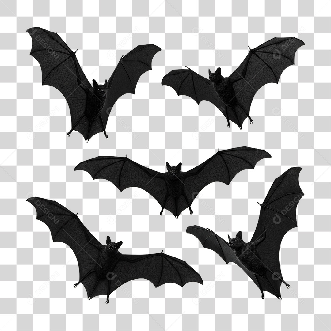 Morcegos Decoração de Halloween PNG Transparente