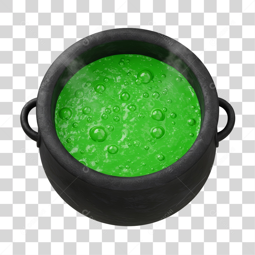 Caldeirão Decoração de Halloween PNG Transparente