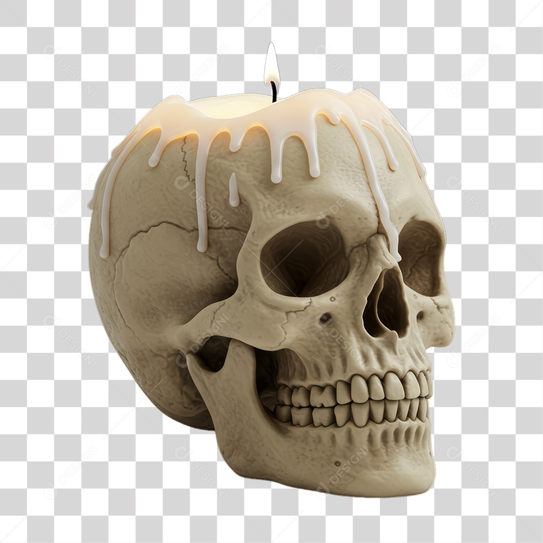 Crânio Decoração de Halloween PNG Transparente