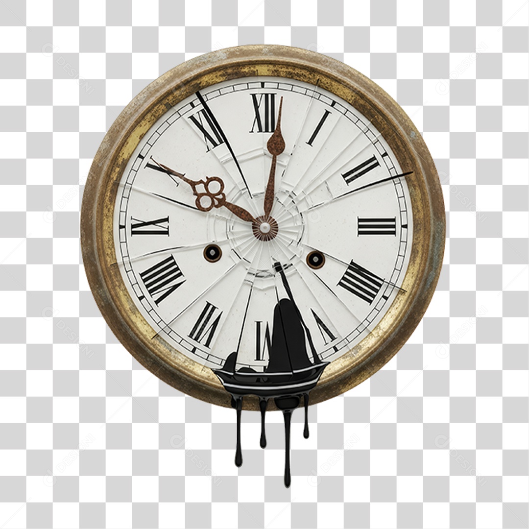 Relógio Decoração de Halloween PNG Transparente