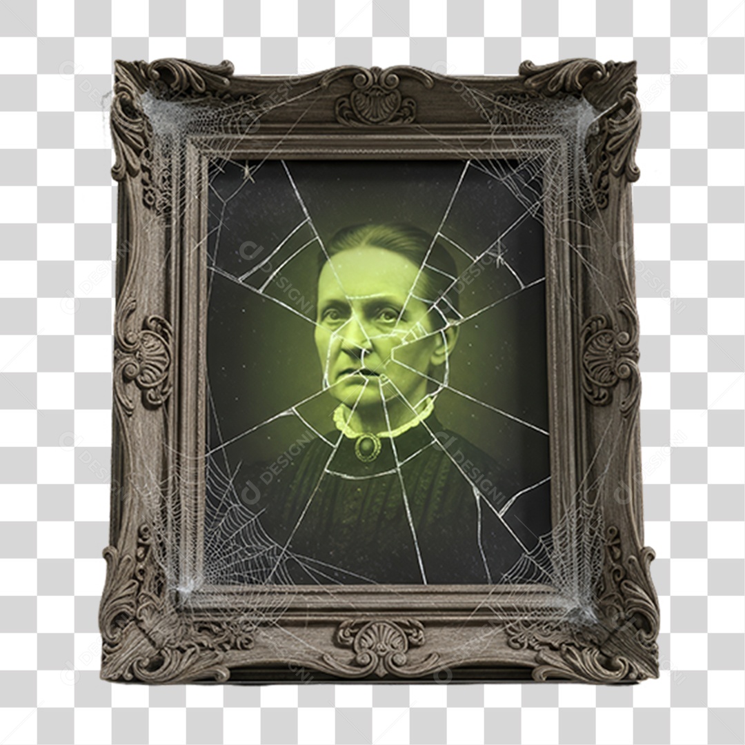 Quadro Decoração de Halloween PNG Transparente