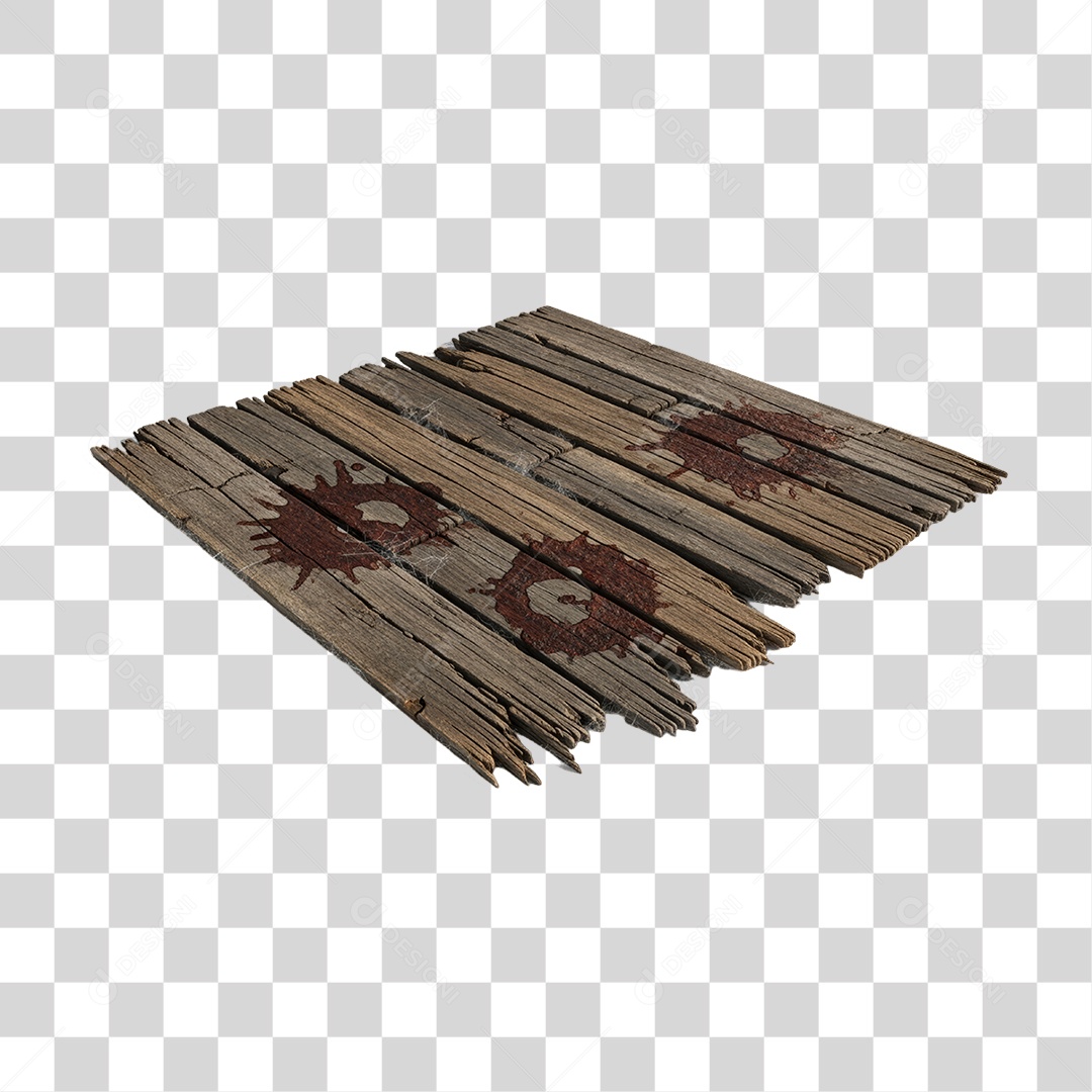 Piso de Madeira Decoração de Halloween PNG Transparente