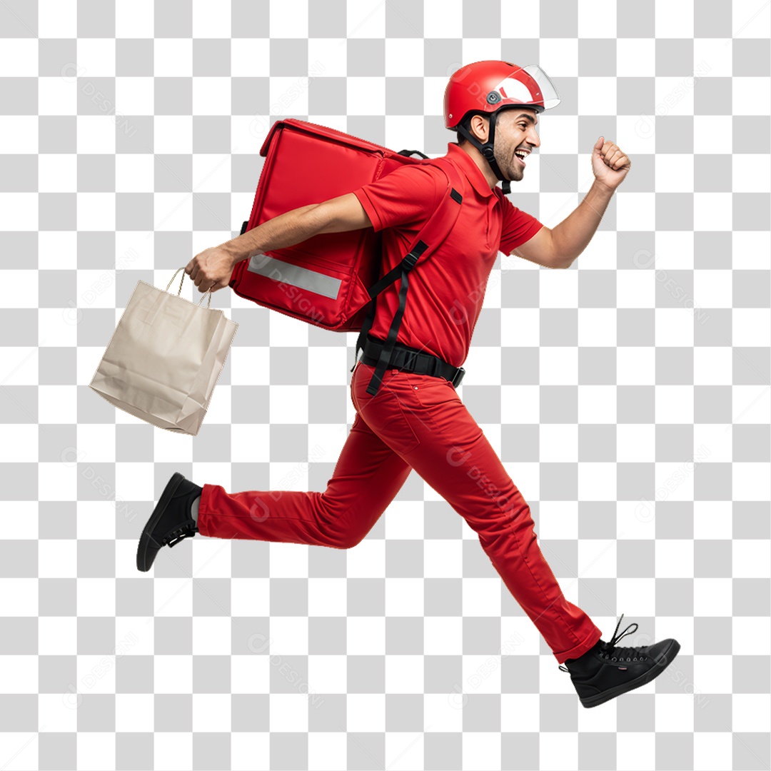 Entregador Entregas Delivery PNG Transparente