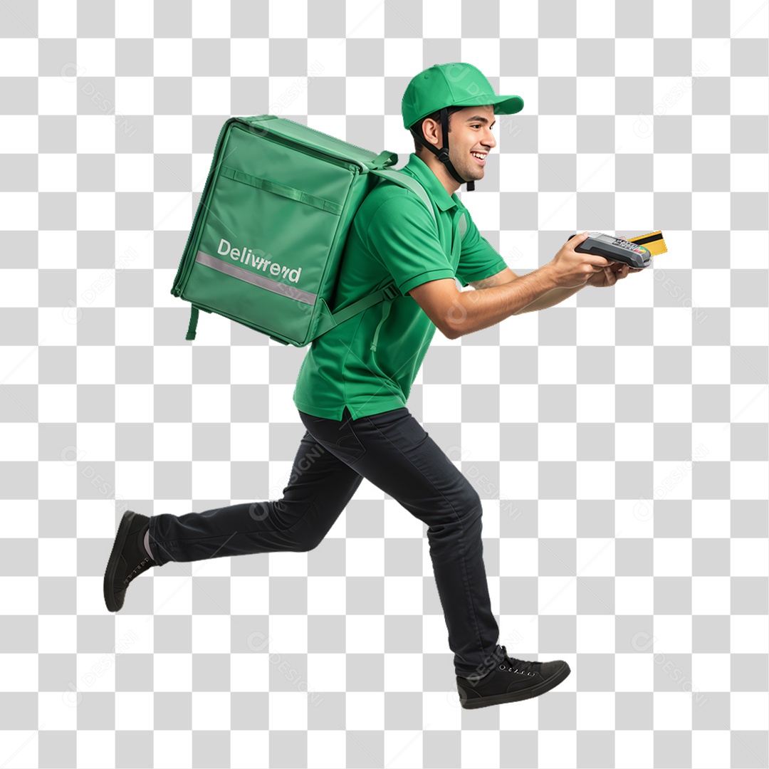 Entregador Entregas Delivery PNG Transparente