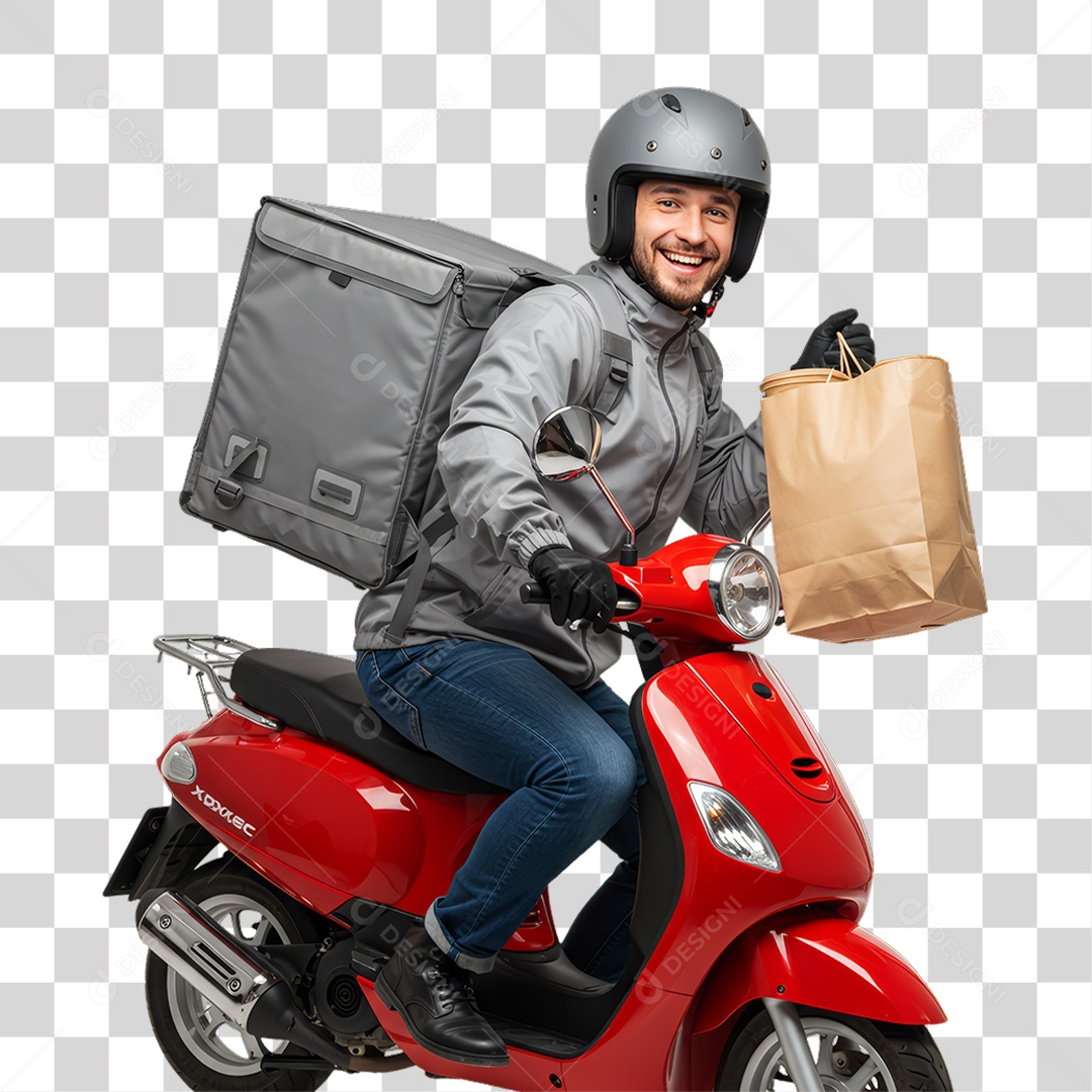 Entregador Entregas Delivery PNG Transparente