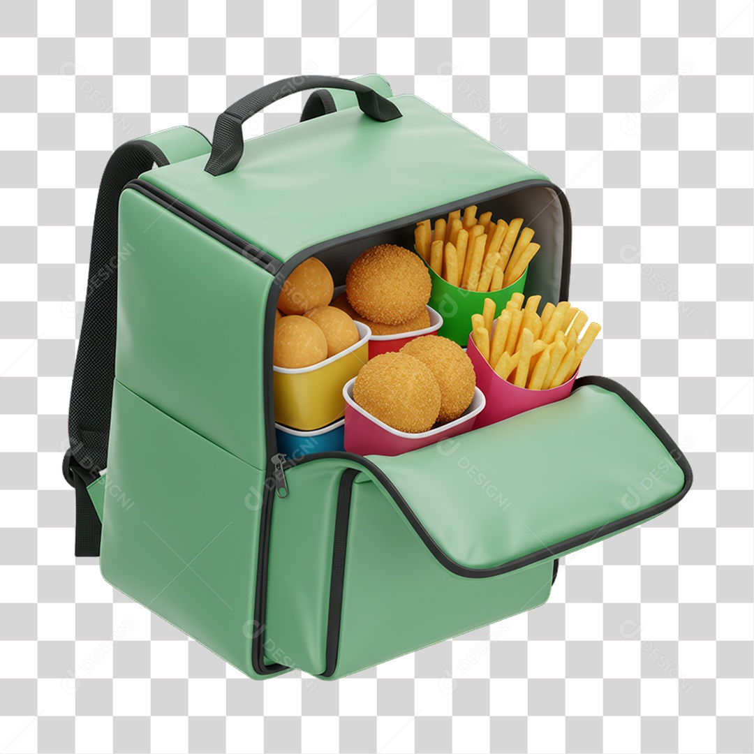 Bag de Entregas Delivery PNG Transparente