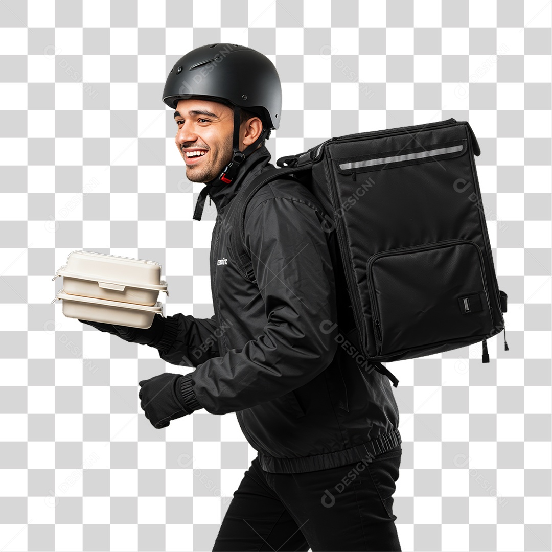 Entregador Entregas Delivery PNG Transparente